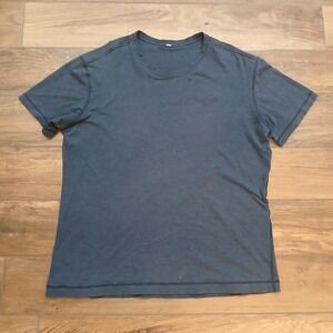 Lululemon Shirt Mens XXL 2XL Blue Training Workout Performance Stretch Flex